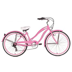 Micargi Women's Pink Rover Beach Cruiser Bike