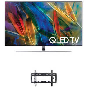 Q7F-Series 55"-Class HDR UHD Smart QLED TV and Tilting Wall Mount Kit
