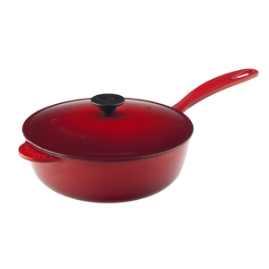 Signature Enameled Cast Iron 2.25 Qt Saucier Pan Cherry