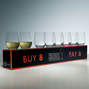 Stemless O Chardonnay Glasses Set of 8