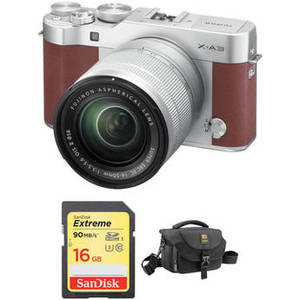 X-A3 Mirrorless Digital Camera with 16-50mm Lens Basic Kit (Brown)
