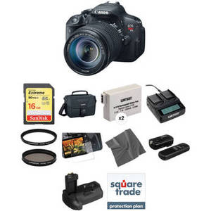 EOS Rebel T5i DSLR Camera with 18-135mm Lens Deluxe Kit