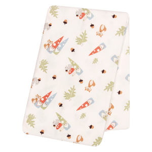 Trend Lab Forest Gnomes Deluxe Flannel Swaddle Blanket