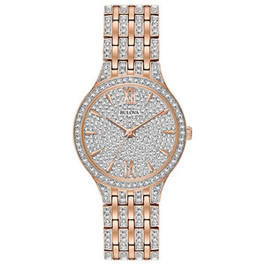 Ladies Crystal Collection Swarovski Rose-Gold Watch