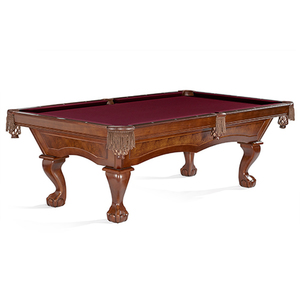 Danbury 8ft Ball & Claw Pool Table Chestnut/Merlot