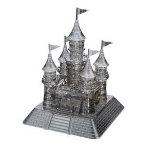 Bepuzzled 3D Crystal Puzzle - Castle (Black): 104 Pcs