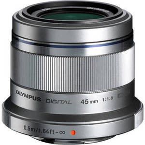 M.Zuiko Digital 45mm f/1.8 Lens (Silver)
