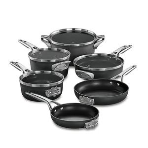 Premier Space Saving Hard Anodized 10pc Nonstick Cookware