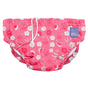 Bambino Mio Reusable Swim Diaper, Poppy, Small (0- 6 Months)