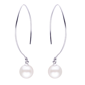 PearLustre by Imperial Sterling Silver FW Pearl Wire Drop Earrings
