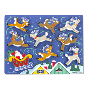 Melissa & Doug Santa's Sleigh Chunky Puzzle