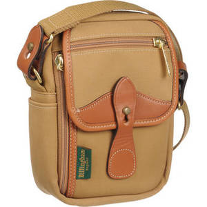 Stowaway Compact Shoulder Bag (Khaki/Tan Leather)