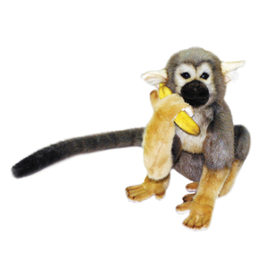 hansa Squirrel Monkey with a Banana 11 Inch Plush