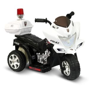 Kid Motorz Lil Patrol Black and White 6V
