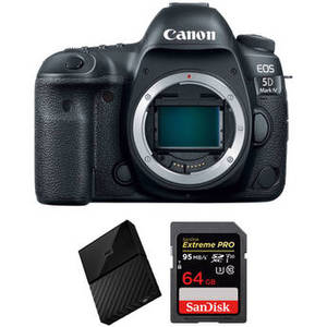 EOS 5D Mark IV DSLR Camera Body with Canon Log and Storage Kit