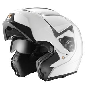 Modular Helmet with Sun Shield (White, Large)