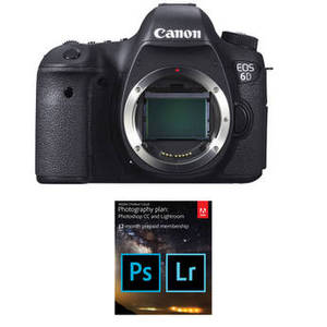 EOS 6D DSLR Camera with Adobe Creative Cloud Photography Plan Kit