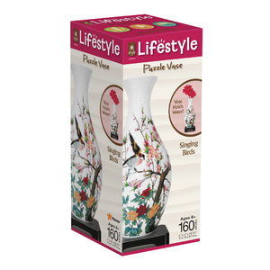 Bepuzzled Lifestyle 3D Puzzle Vase - Singing Birds: 160 Pcs