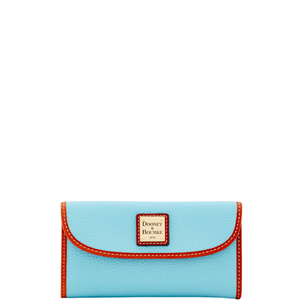 Pebble Grain Continental Clutch