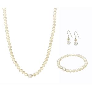 Pearl With Swarovski Element Set