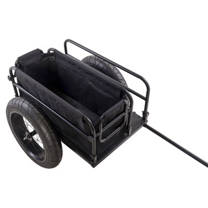 Cycle Force Group EV Bicycle Cargo & Surfboard Trailer with Black Cover