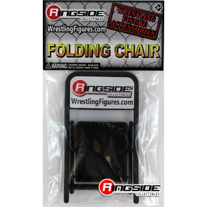WWE Folding Chair (Black) -  Ringside Exclusive Toy Wrestling Action Figure Accessory