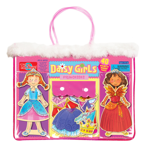 TS Shure Daisy Girls Princesses Wooden Magnetic Dress Up Dolls
