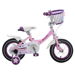 Stitch Angel Girl's Bike, 12 inch wheels, 7 inch frame, Pink