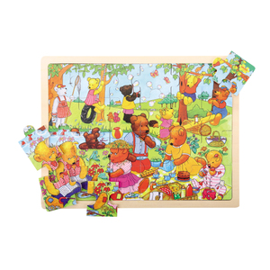 Big Jigs 24 Piece Teddy's Picnic Tracy Puzzle