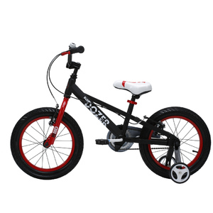 Royalbaby Bull Dozer Kids Bike, Heavy-Duty Boy's or Girl's Bikes with training wheels, 16 or 18 inch, Black or Yellow