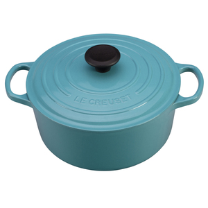 Enameled Cast Iron 5.5 Qt. Round French Oven Carribean