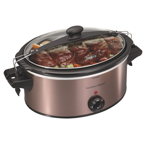 Stay or Go 6 Quart Slow Cooker Copper