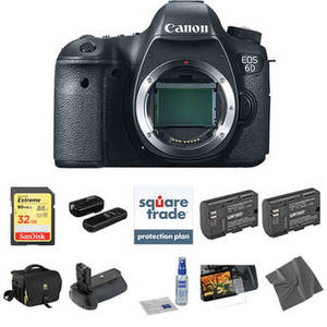 EOS 6D DSLR Camera Body Deluxe Kit