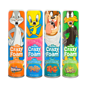 Crazy Foam Looney Tunes 4 Pack Bugs Bunny Tweety Bird Tasmanian Devil Daffy Duck