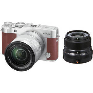 X-A3 Mirrorless Digital Camera with 16-50mm and Black 23mm f/2 Lenses (Brown)
