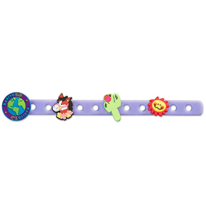 Karito Kids Pita Purple Charm Bracelet with Three Charms