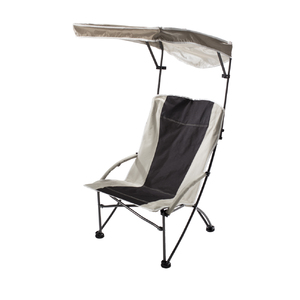 Quik Shade  Pro Comfort Folding High Armchair - Black/White
