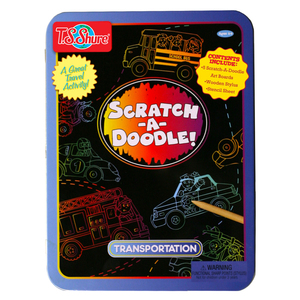 TS Shure Scratch A Doodle Transportation Activity Tin