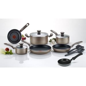 Metallics Non-Stick 12-Piece Cookware Set plus One Egg Wonder