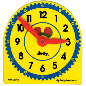 Carson-Dellosa Pub Group Judy Plastic Clock Class Pk 6-Pk 5 X 5