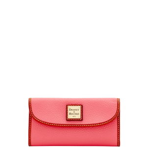 Pebble Grain Continental Clutch