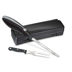 Electric Knife Set with Carving Fork and Case