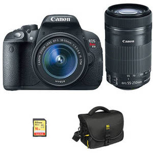 EOS Rebel T5i DSLR Camera with 18-55mm and 55-250mm Lenses Kit