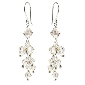 Lita Sterling silver Swarovski Crystal Multi-Drops Earrings