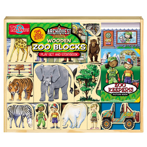 TS Shure ArchiQuest 35 Piece Zoo Wooden Blocks