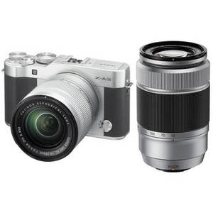 X-A3 Mirrorless Digital Camera with 16-50mm and 50-230mm Lenses Kit (Silver)