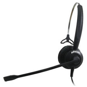 HW-HEADSET-M Mono Noise-Canceling Headset with Intelligent Cord