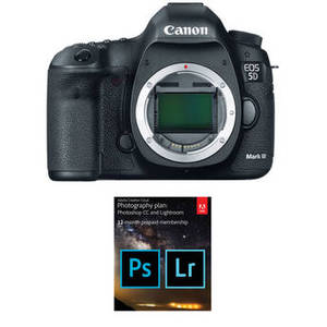 EOS 5D Mark III DSLR Camera with Adobe Creative Cloud Photography Plan Kit