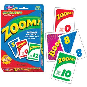 TREND Enterprises, Inc. Zoom!&#170; Multiplication Card Game, Bundle Of 2