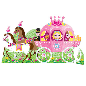 Princess Coach Floor Puzzle
